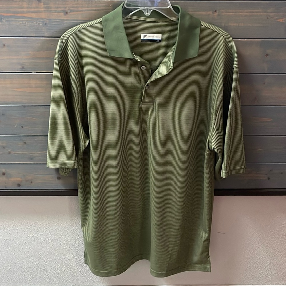Iron Eagle Green Dry-Fit Golf Polo